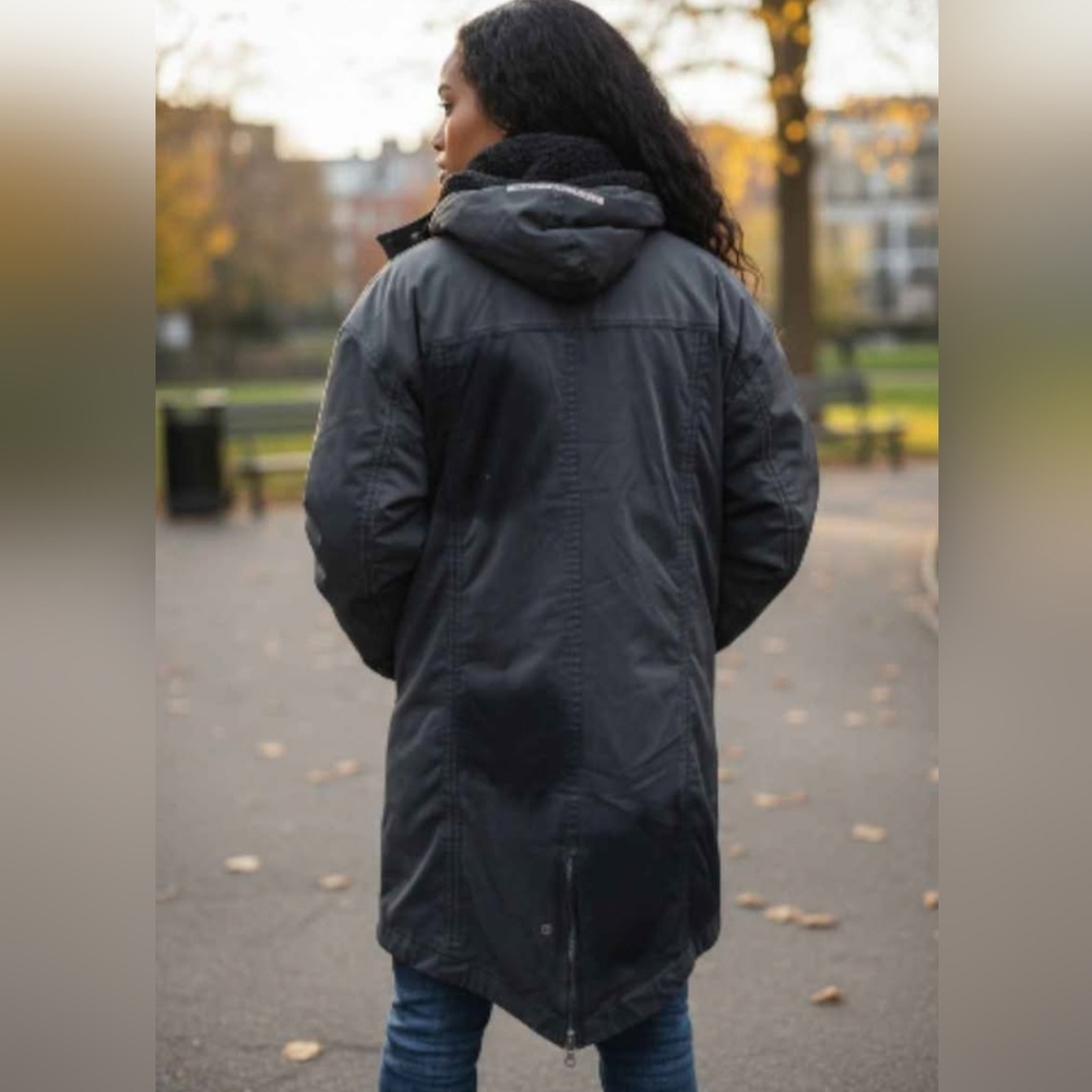 Once We Were Warriors  Winter Parka Hooded Unisex - Picture 7 of 7